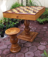 modern wooden chess