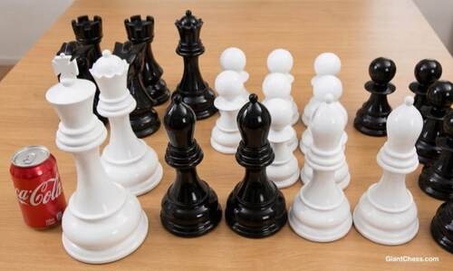 16&Prime; Sets giant teak chess photo