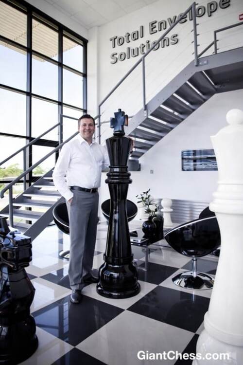 72&Prime; Sets giant teak chess photo