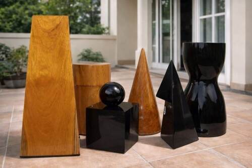 Custom Pieces giant teak chess photo