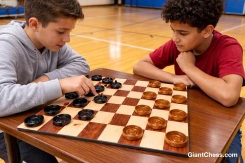 Other Installs giant teak chess photo