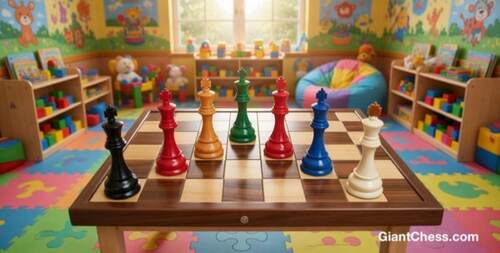 Other Installs giant teak chess photo